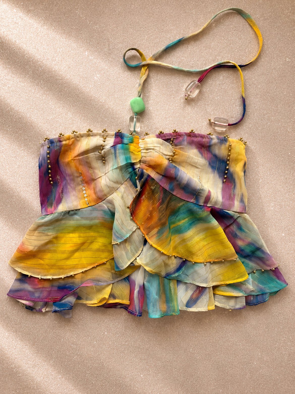 Винтидж Y2K River Island копринен halter топ - Sunday West Boutique