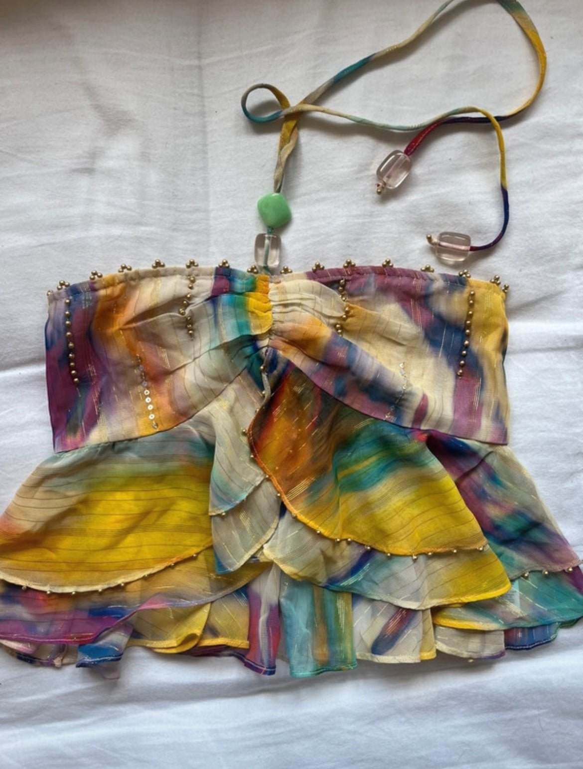 Винтидж Y2K River Island копринен halter топ - Sunday West Boutique