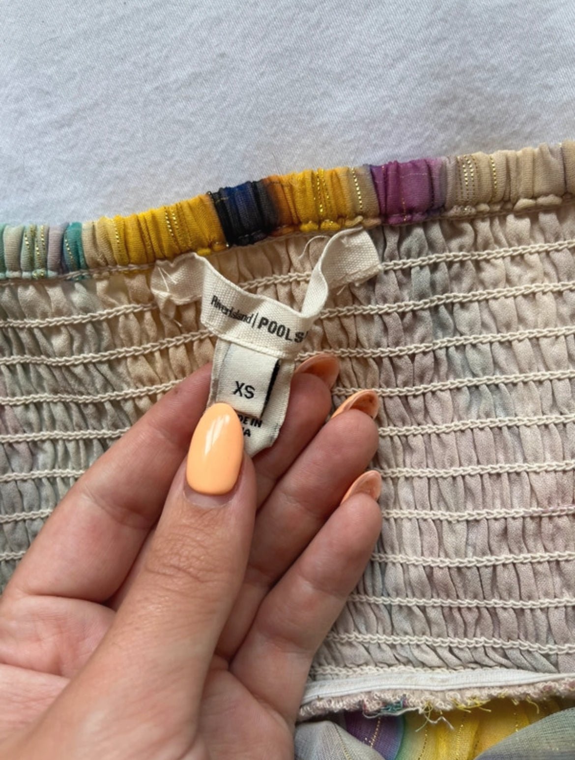 Винтидж Y2K River Island копринен halter топ - Sunday West Boutique