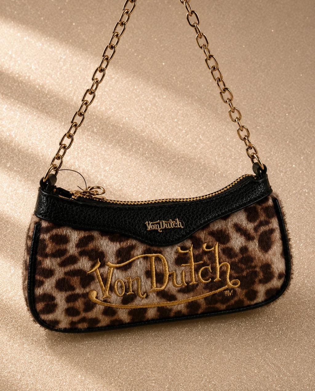 Von Dutch Y2K чанта с леопардов принт - Sunday West Boutique