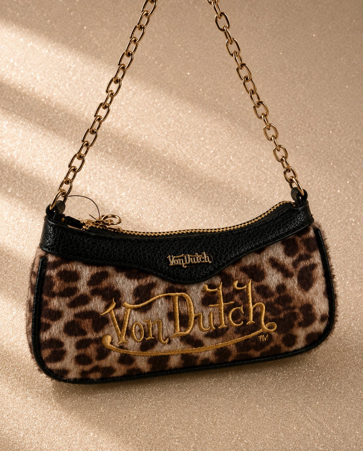 Von Dutch Y2K чанта с леопардов принт - Sunday West Boutique