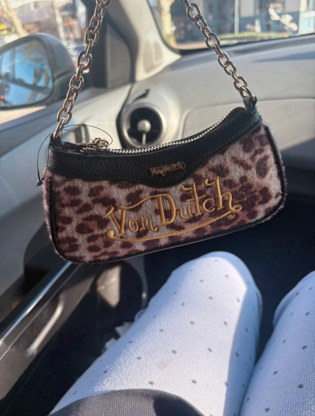 Von Dutch Y2K чанта с леопардов принт - Sunday West Boutique